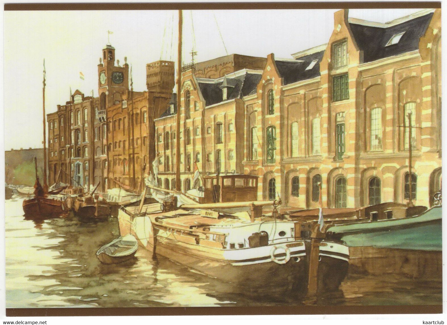 Wormer  - Veerdijk (Arnold De Lange) - Zaans Groen Exposities - (Nederland / Noord-Holland) - Binnenvaartschip - Zaanstreek