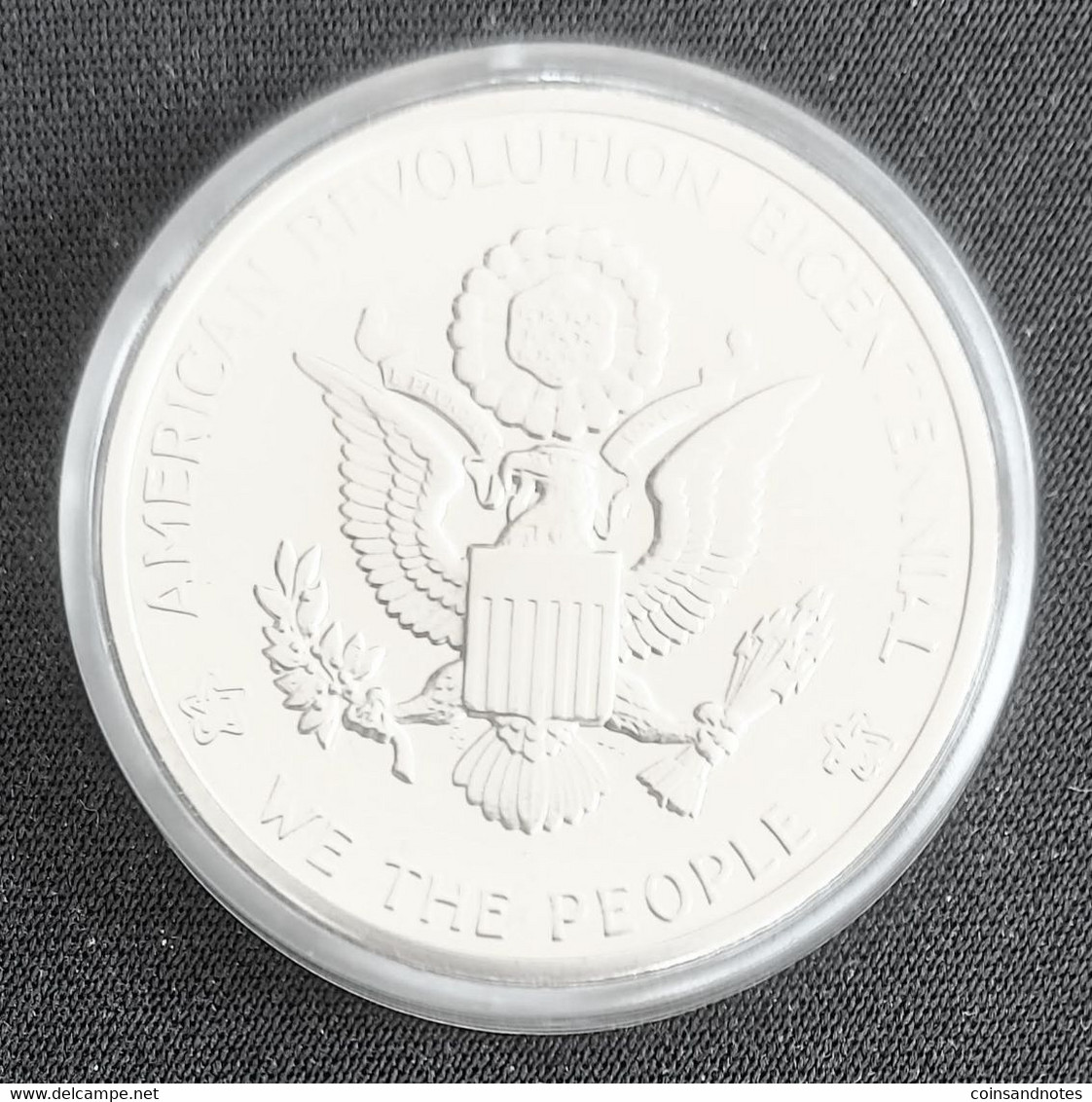 USA 1976 - The National Bicentennial Silver Medal “Liberty” In Box - Verzamelingen