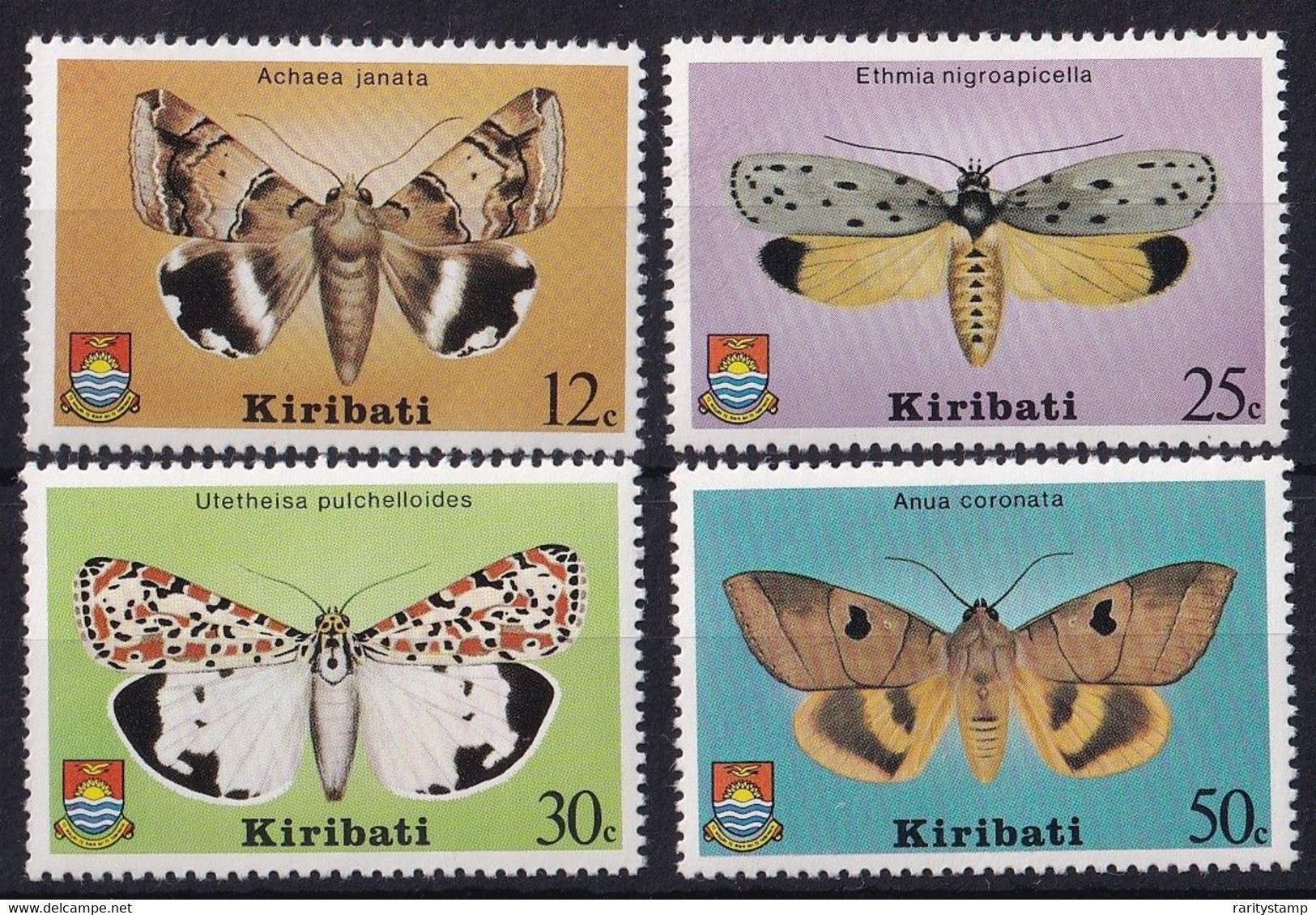 KIRIBATI 1980 FARFALLE SG117/120  MNH - Kiribati (1979-...)