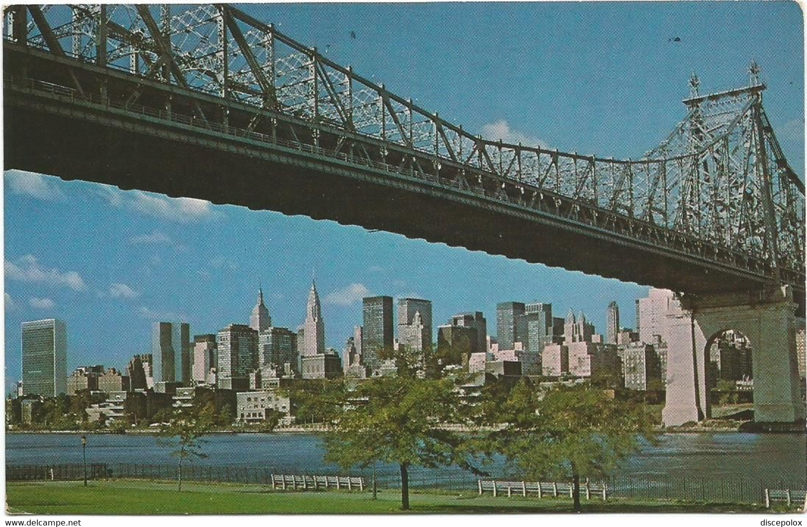 AC604 New York - Midtown Manhattan And Queensborough Bridge / Viaggiata 1979 - Bruggen En Tunnels