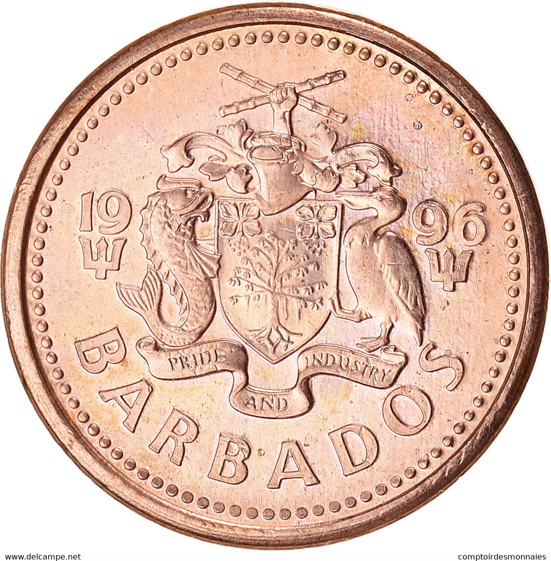 Monnaie, Barbade, Cent, 1996 - Barbades