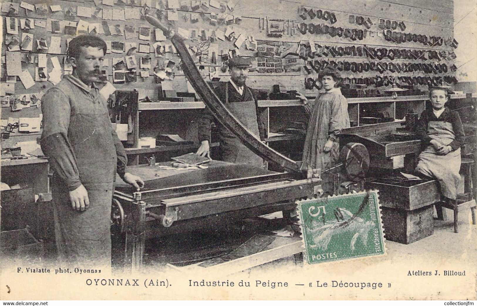 CPA FRANCE 01 "Oyonnax, Industrie Du Peigne" - Oyonnax