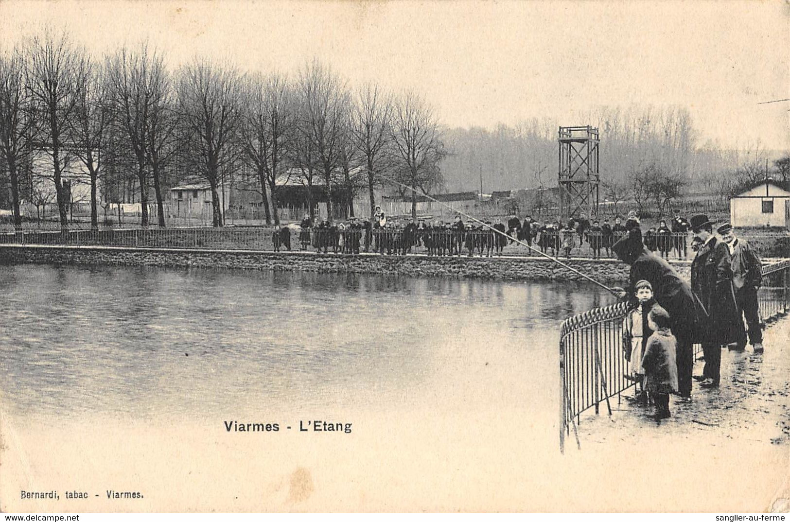 CPA 95 VIARMES L'ETANG PECHE - Viarmes