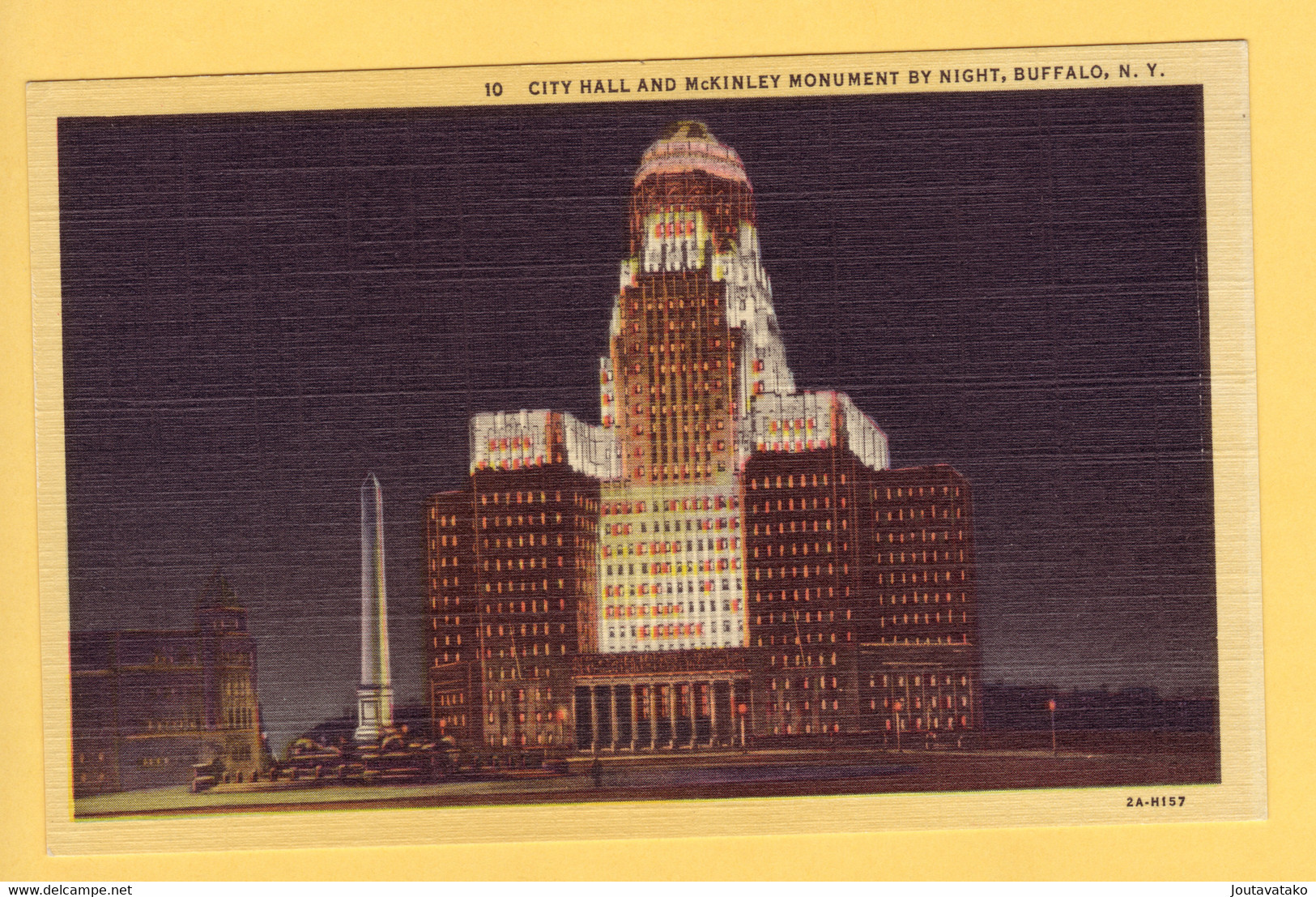 City Hall And McKinley Monument By Night - Buffalo, N.Y., USA - Buffalo