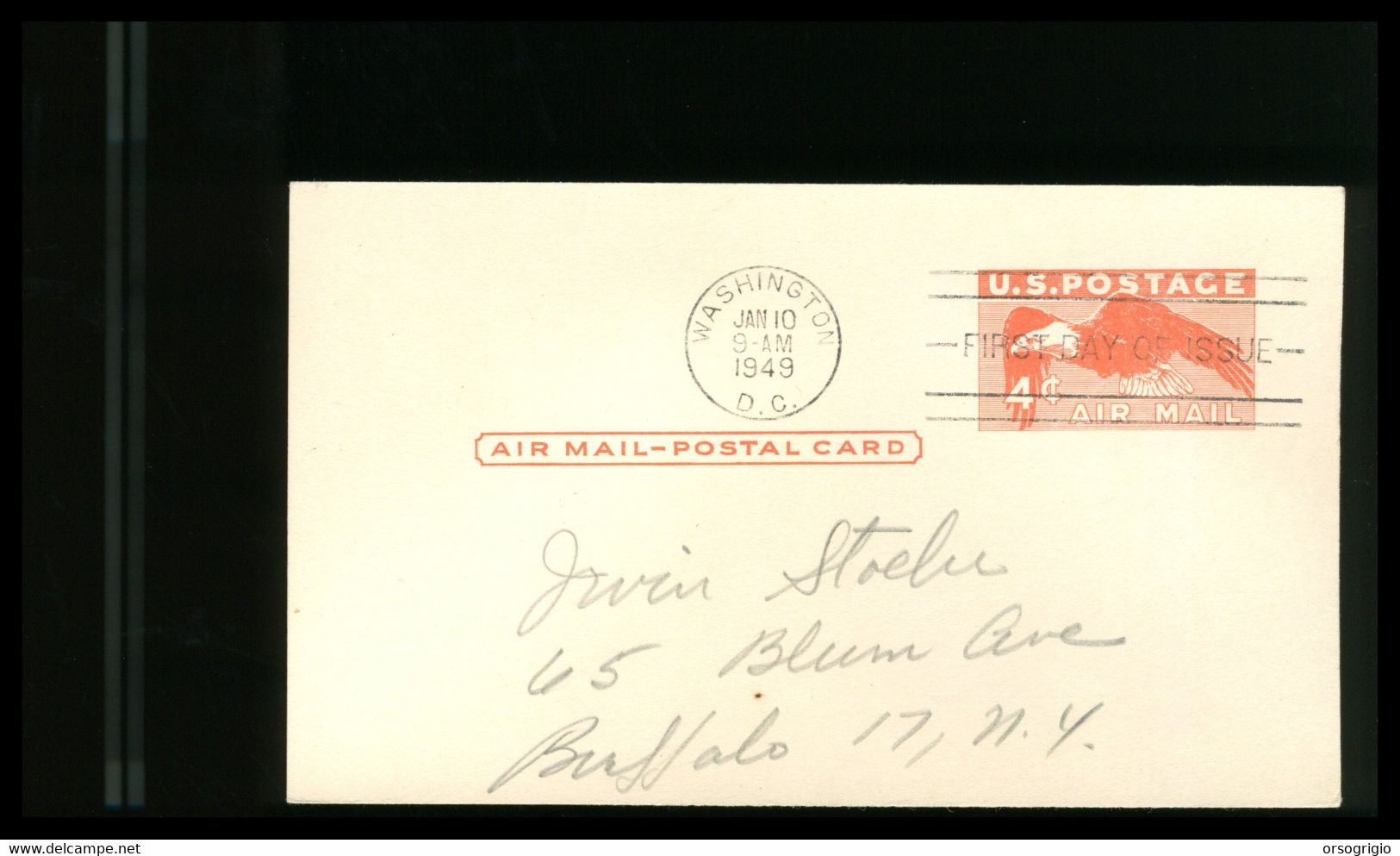 USA - FDC 1949  -  AIR MAIL    4 Cents - 1941-60