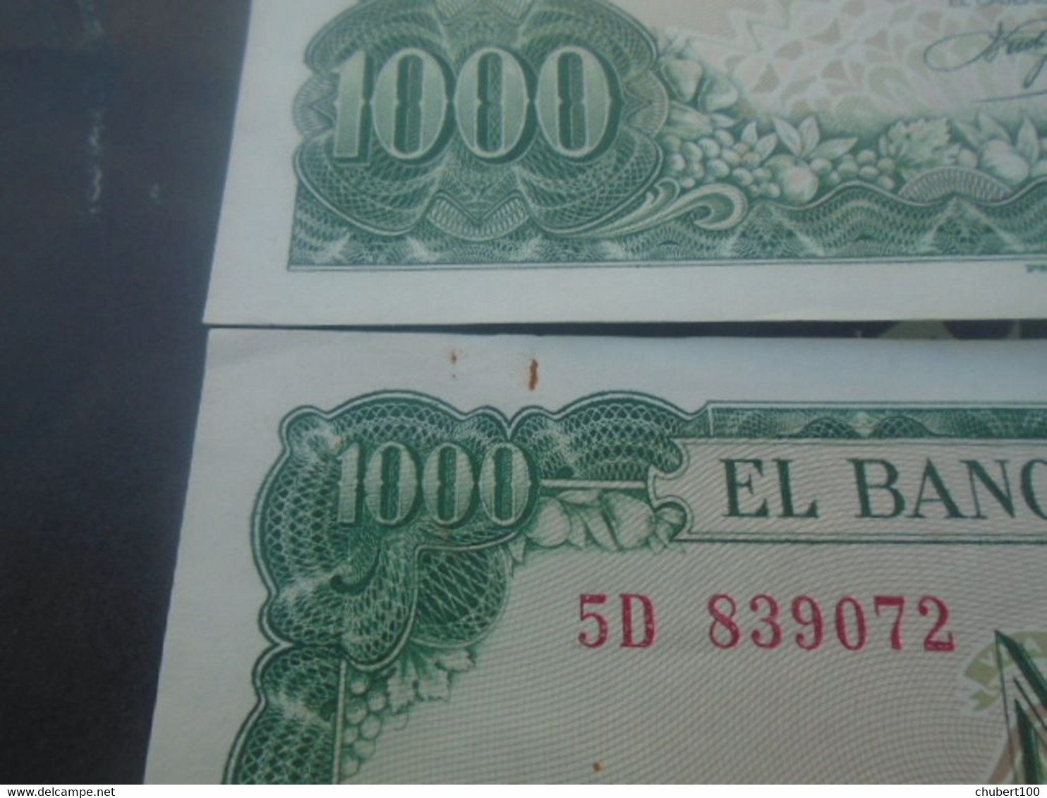 SPAIN , P 154, 1000 Pesetas , 1971 , AU + UNC  Presque Neuf,  2 Notes - 1000 Pesetas