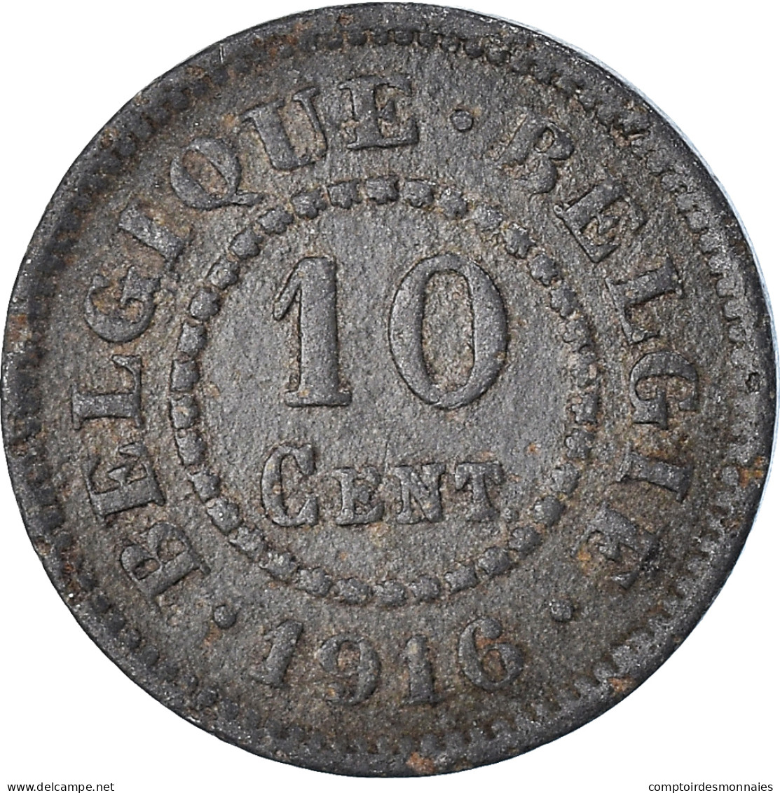 Monnaie, Belgique, 10 Centimes, 1916 - 10 Cents