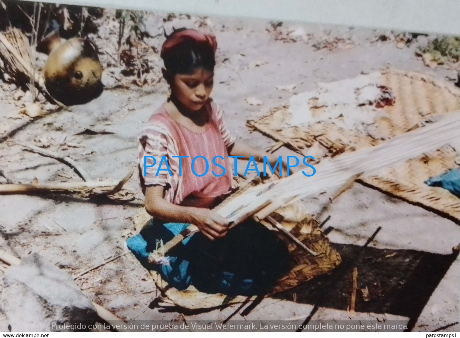 190007 GUATEMALA SANTIAGO ATITLAN COSTUMES NATIVE GIRL POSTAL POSTCARD - Guatemala