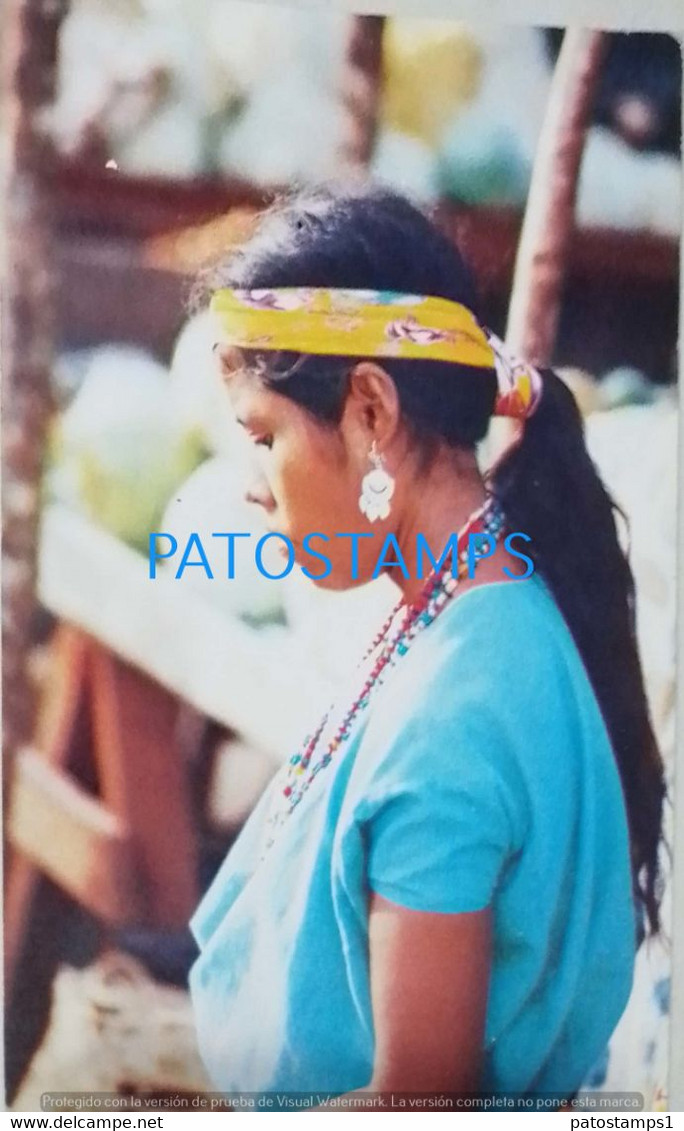 190013 GUATEMALA COSTUMES NATIVE INDIA DESCENDANT OF THE MAYA TIKAL POSTAL POSTCARD - Guatemala