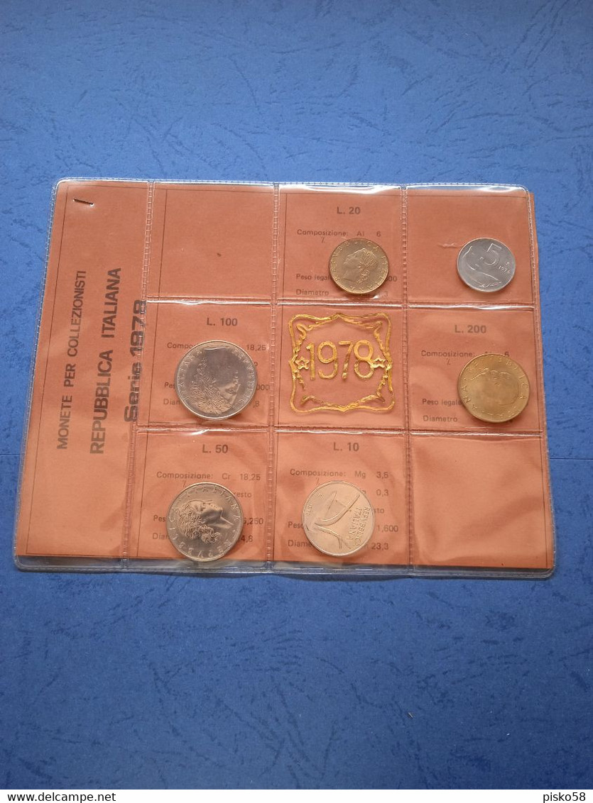 Italia-serie Di Nr. 6 Monete 1978-fdc - Mint Sets & Proof Sets