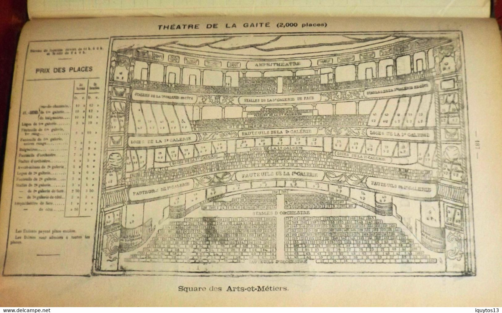 LE BON MARCHE -  Agenda-Buvard du bon marché 1900 - Plan de Paris à Ruban en BE