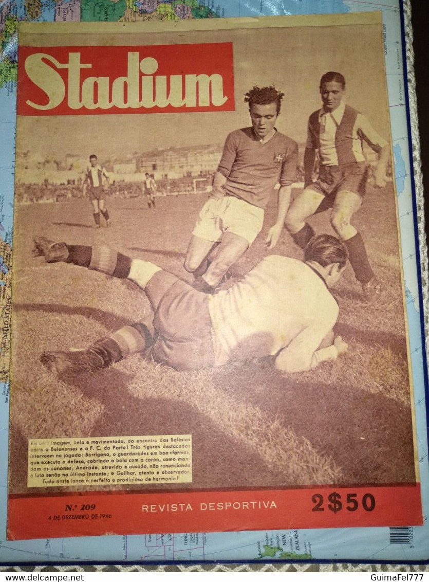 Revista Antiga STADIUM - Nº 209 Year/ano 1946 - Estoril, Académica, Vitória... - Sport