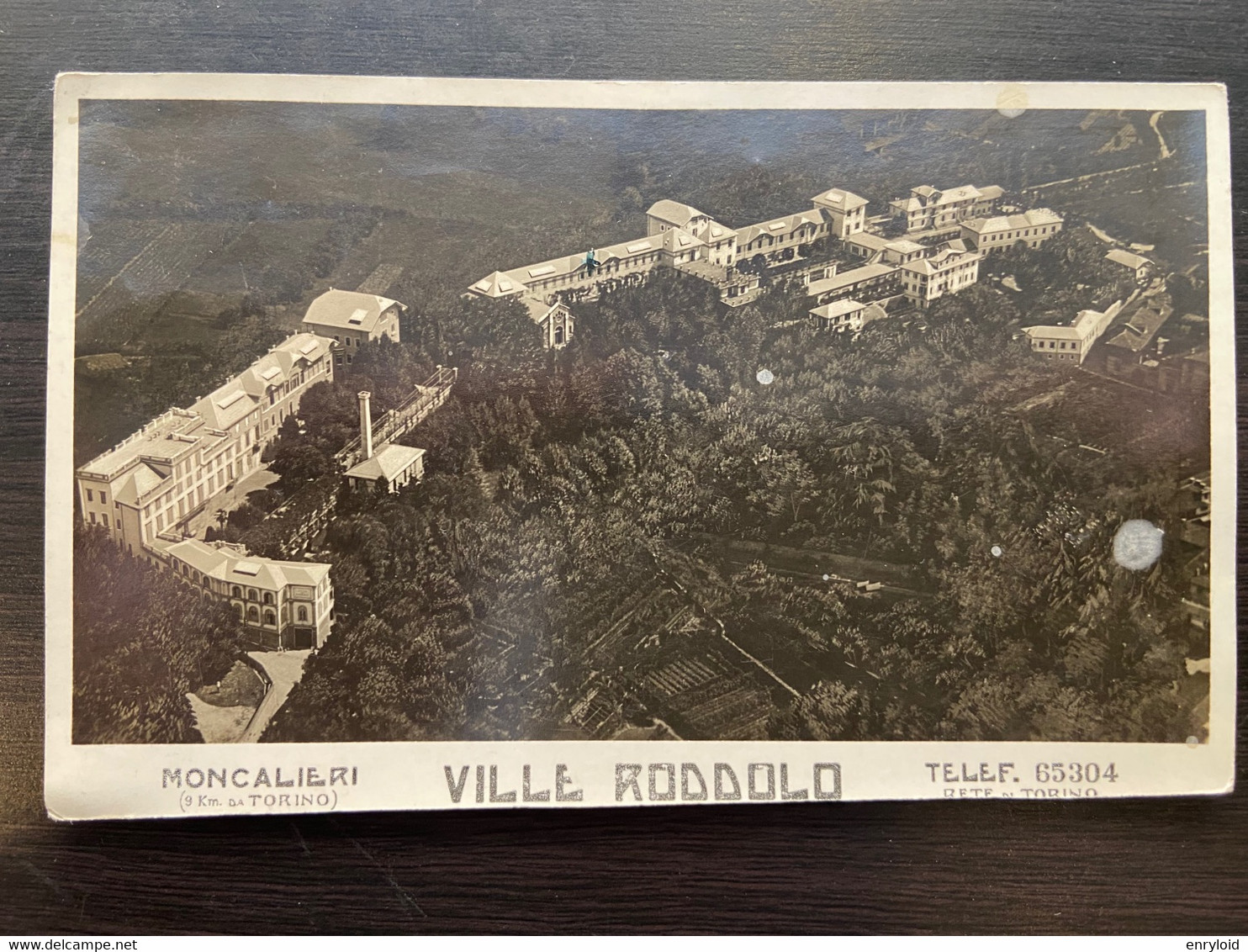 Moncalieri Ville Roddolo 1946 Foto Cartolina Pubblicitaria - Moncalieri