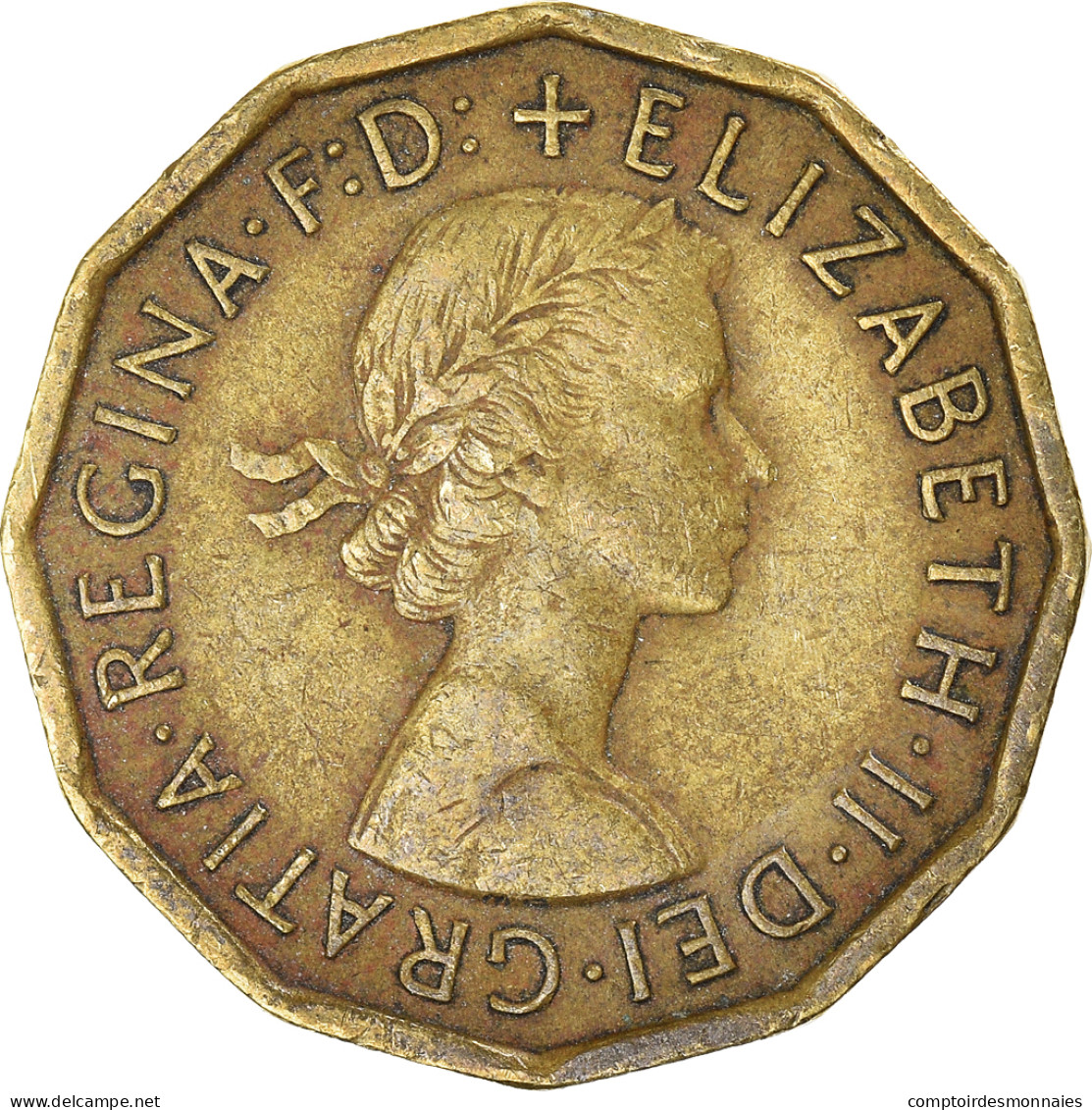 Monnaie, Grande-Bretagne, 3 Pence, 1961 - F. 3 Pence