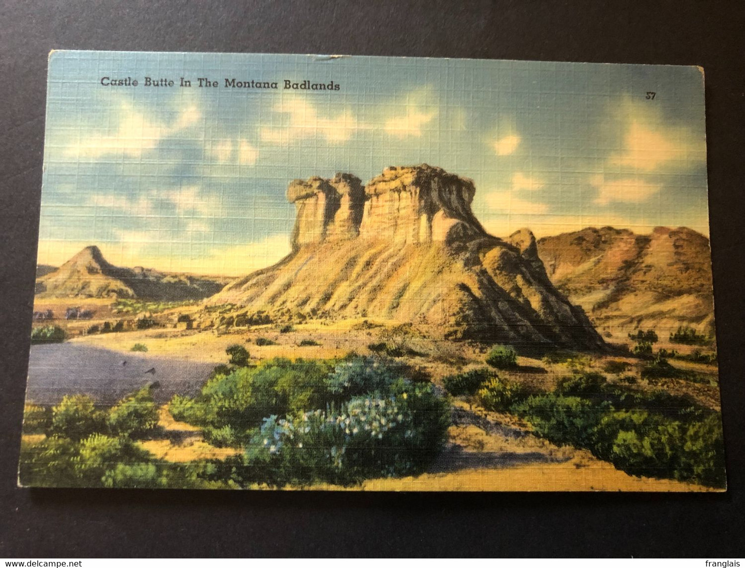 Castle Butte In The Montana Badlands, Unwritten Card - Great Falls
