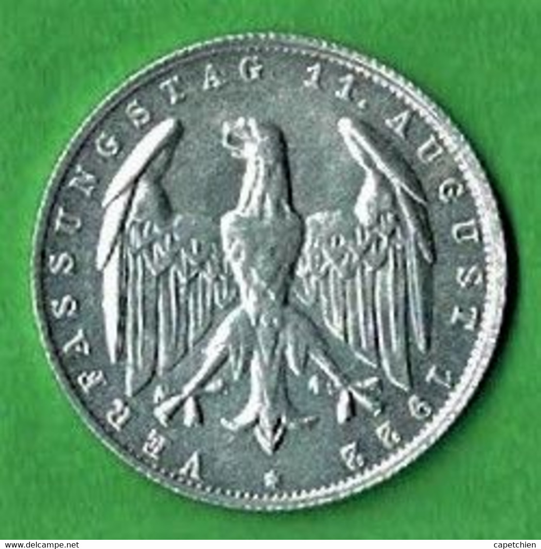 ALLEMAGNE / REPUBLIQUE DE WEIMAR / ANNIVERSAIRE DE LA CONSTITUTION / 3 MARK / 1922 G / ALU / ETAT SUP - 3 Mark & 3 Reichsmark