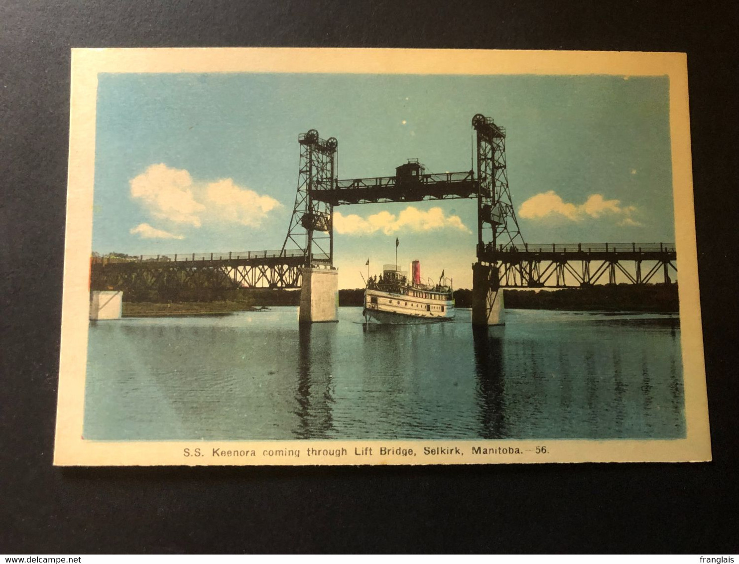 SS Kennora Coming Through The Lift Bridge, Selkirk, Manitoba., Unwritten Card - Andere & Zonder Classificatie