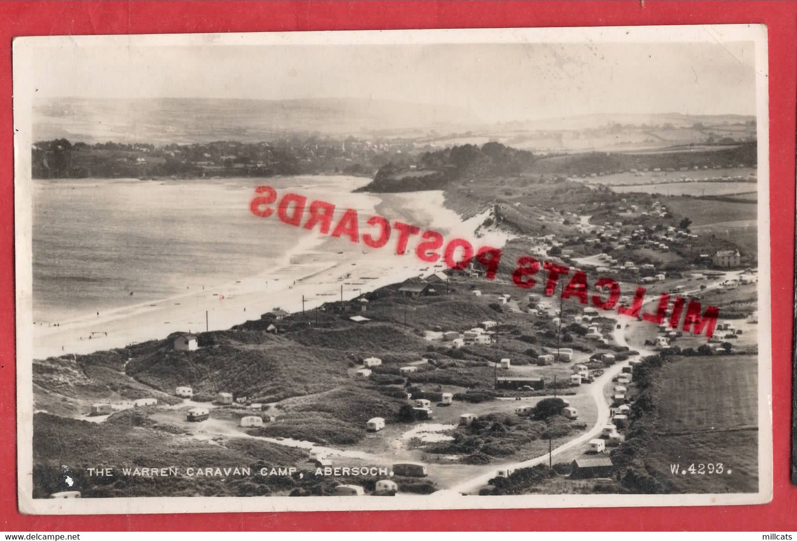 UK    WALES MERIONETHSHIRE ABERSOCH  WARREN CARAVAN PARK   RP  Pu 1956 - Merionethshire