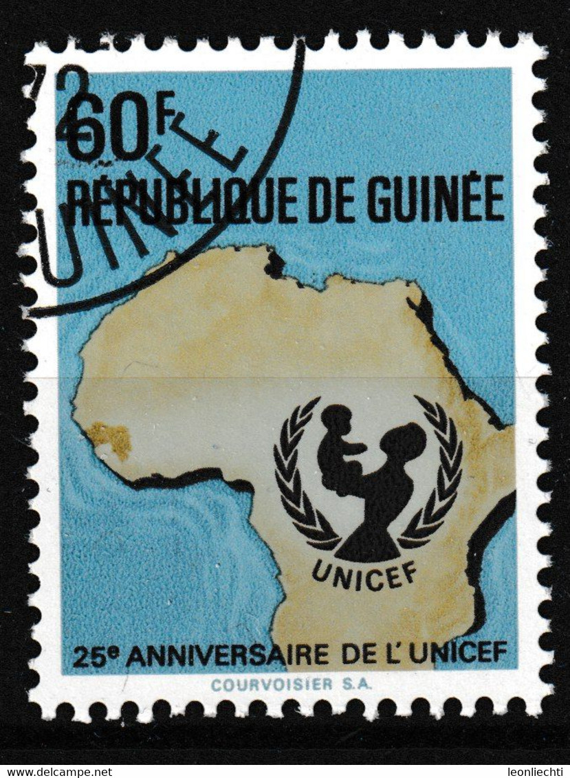Republique De Guinee. 25 Jahre Unicef / 25e Anniversaire De L'UNICEF - UNICEF