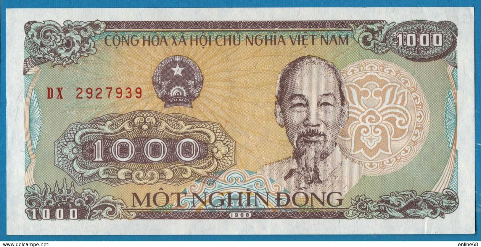 VIETNAM 1000 DONG 1988 # DX2927939 P# 106a  Ho Chi Minh Elephant - Vietnam