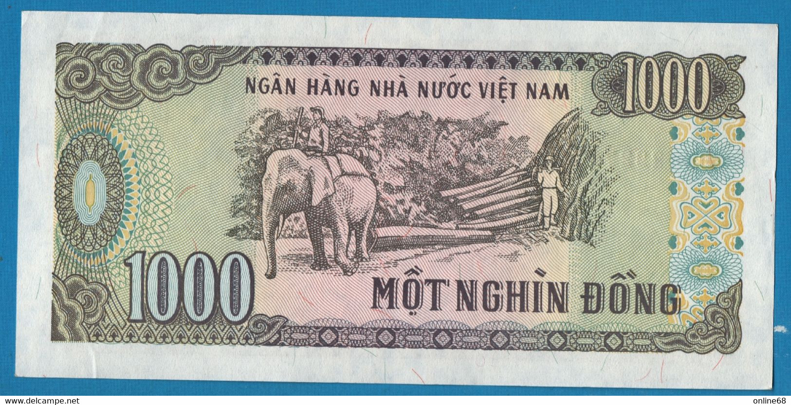 VIETNAM 1000 DONG 1988 # DX2927939 P# 106a  Ho Chi Minh Elephant - Vietnam