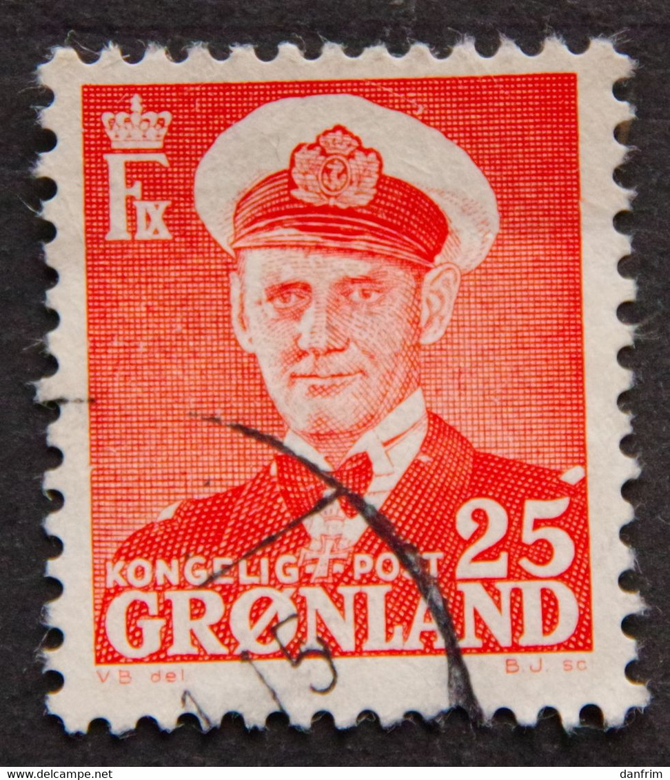 Greenland 1950  King Frederik IX MiNr 32  (O) ( Lot E 2404 ) - Oblitérés