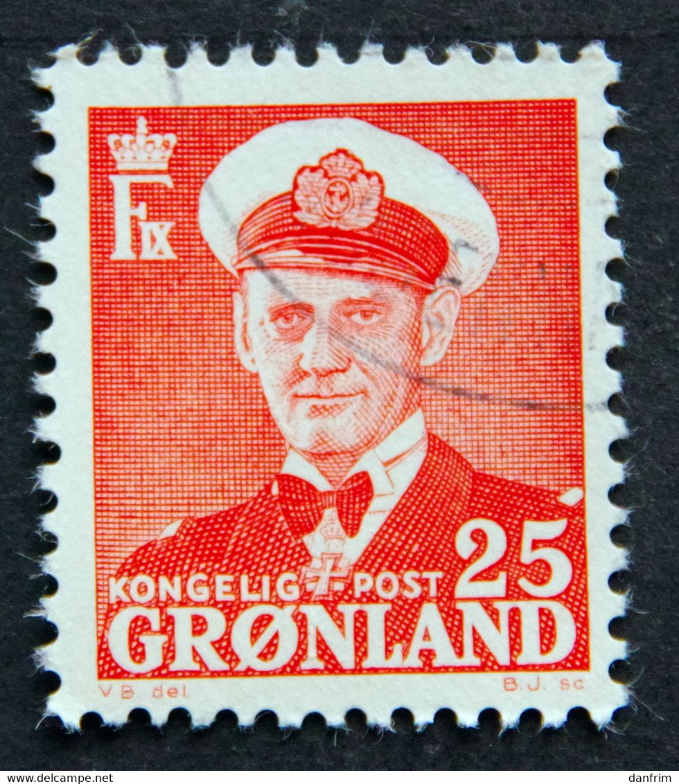 Greenland 1950  King Frederik IX MiNr 32  (O) ( Lot E 2405 ) - Oblitérés