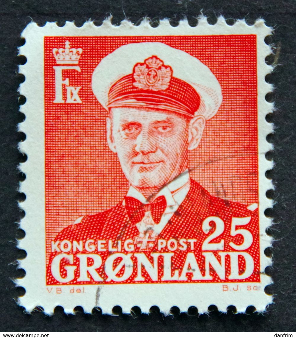 Greenland 1950  King Frederik IX MiNr 32  (O) ( Lot E 2406 ) - Oblitérés