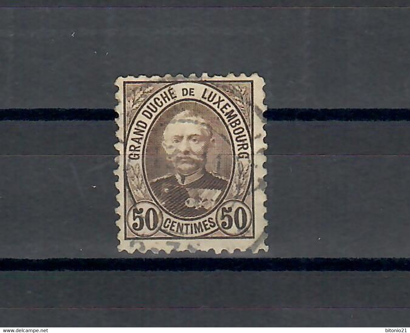 Luxembourg  N°YT 65 De 1891 Oblitéré - 1891 Adolphe Front Side