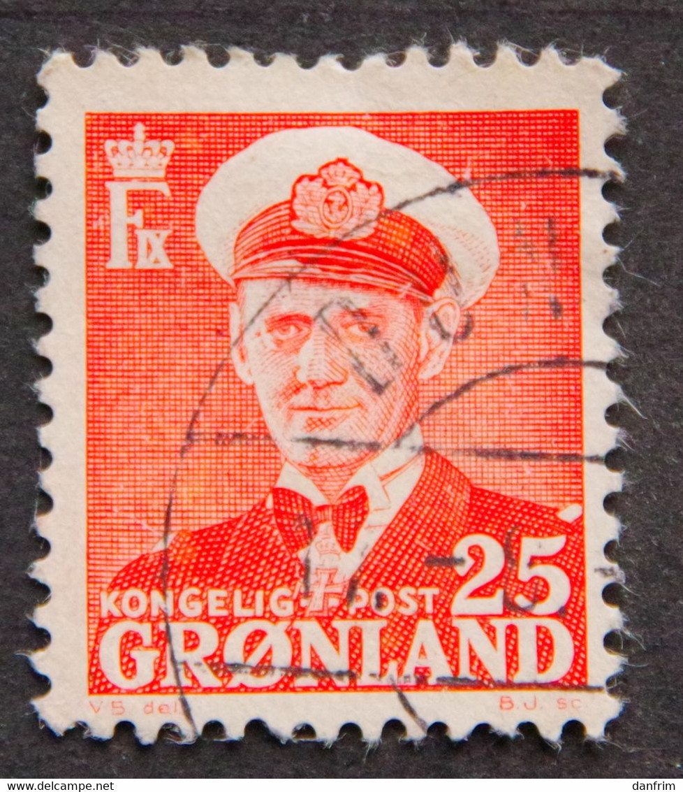 Greenland 1950  King Frederik IX MiNr 32  (O) ( Lot E 2409 ) - Oblitérés