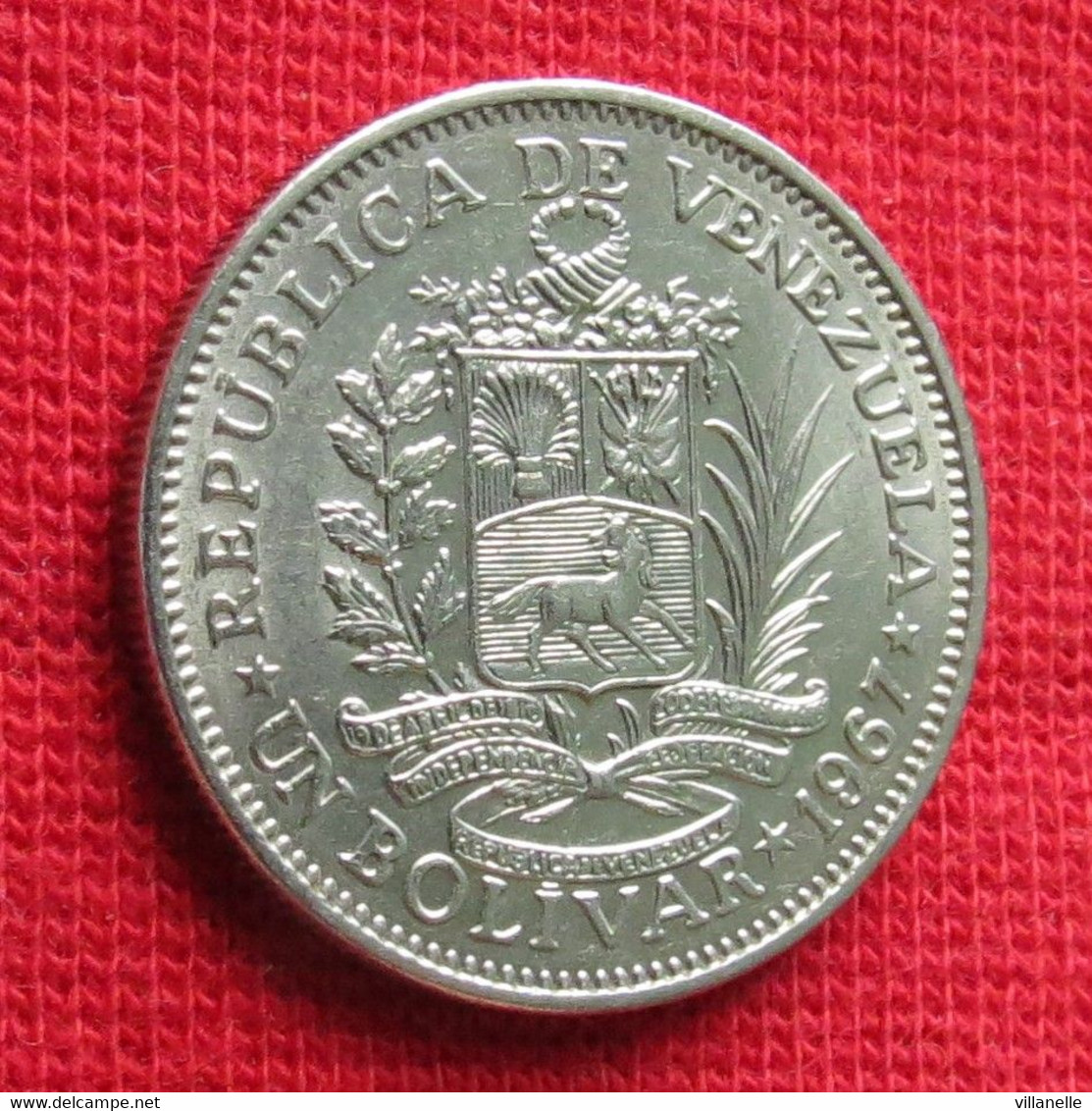 Venezuela 1 Un Bolivar 1967 Y# 42 Lt 19 *V2T - Venezuela