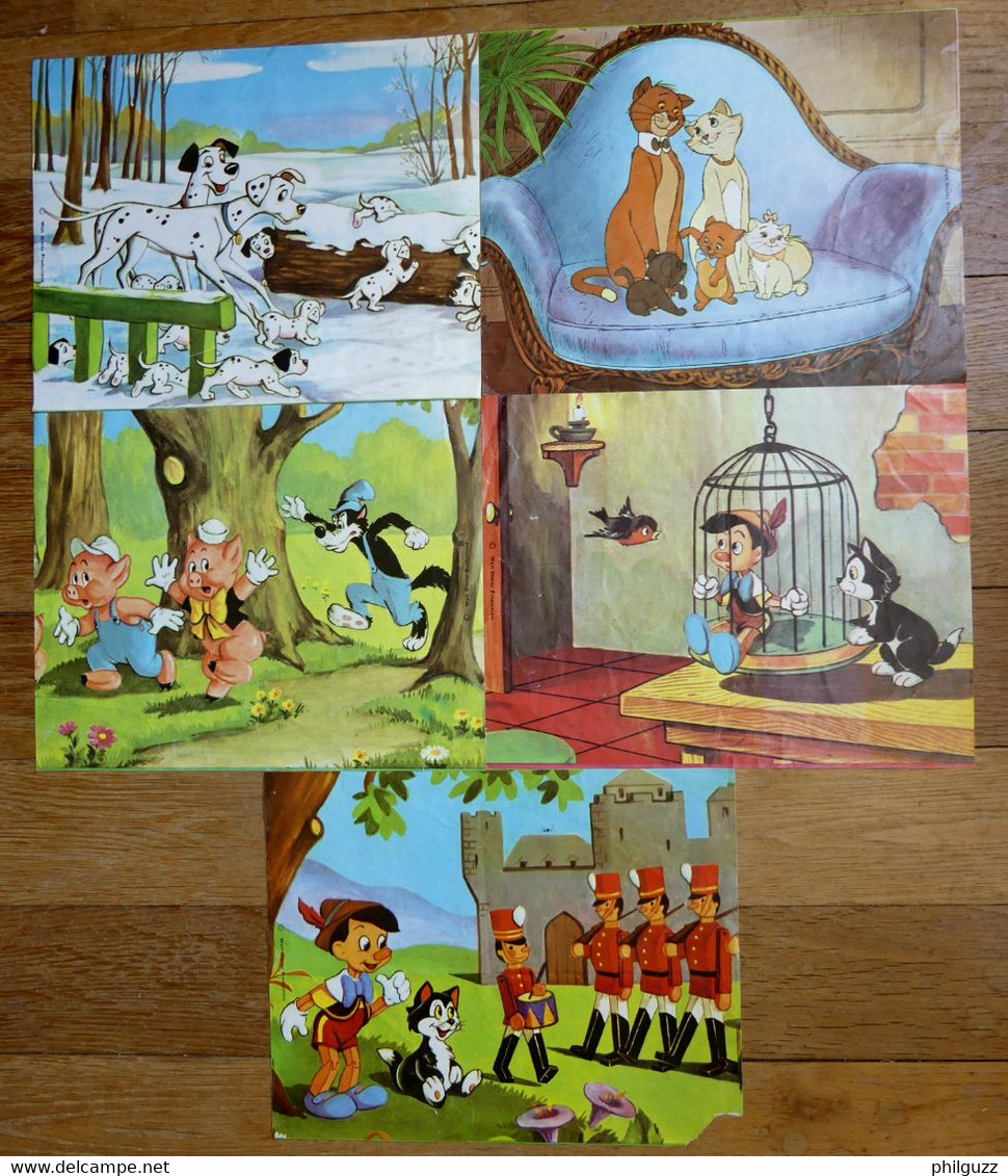 PUZZLE BOITE 20 JEU DE CUBES GARNIER WALT DISNEY LES 3 PETITS COCHONS PINOCHIO LES ARISTOCHATS 101 DALMATIENS 1 - Puzzels