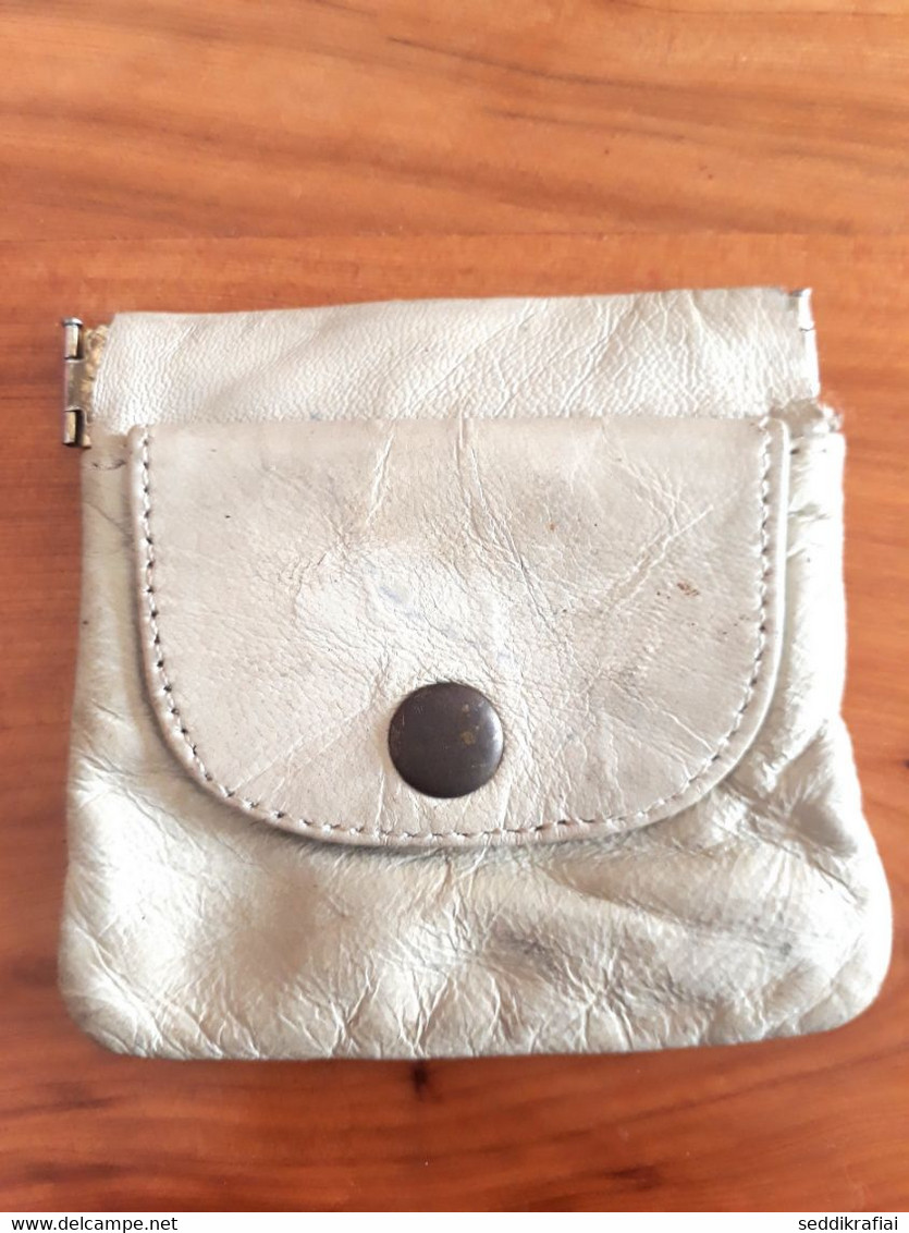 Vintage Mini Bag Mini Wallet Handmade Leather Morocco 1990s Wallet Leather Unisex - Materiales