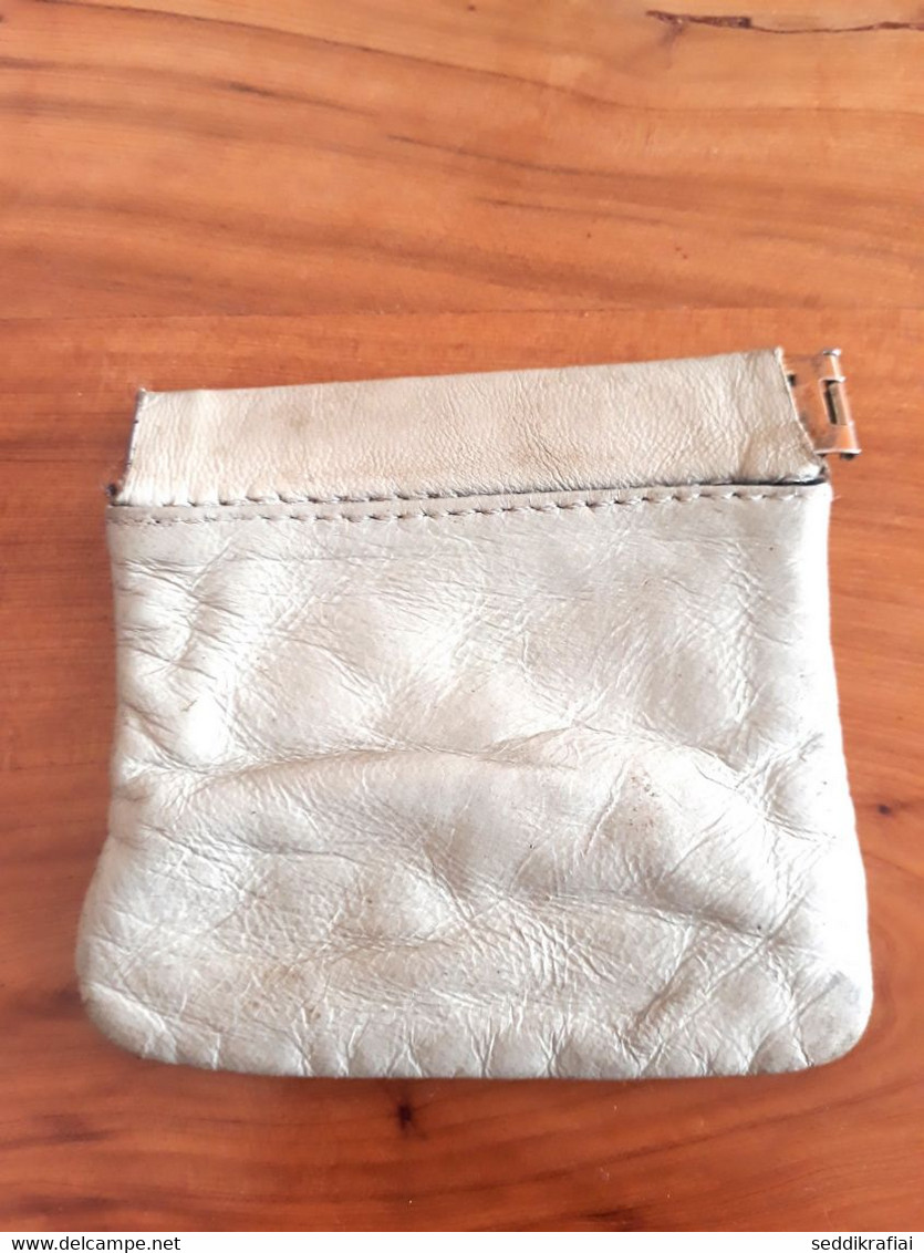 Vintage Mini Bag Mini Wallet Handmade Leather Morocco 1990s Wallet Leather Unisex - Materiaal