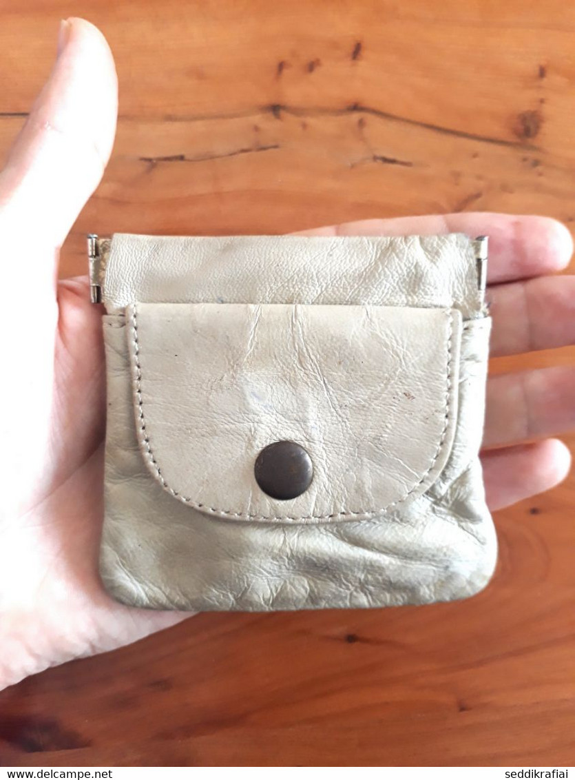 Vintage Mini Bag Mini Wallet Handmade Leather Morocco 1990s Wallet Leather Unisex