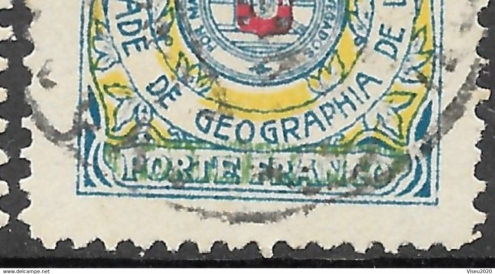 Portugal 1903 Emblema Da Sociedade De Geografia Com Coroa - Afinsa 01-02 - Gebraucht