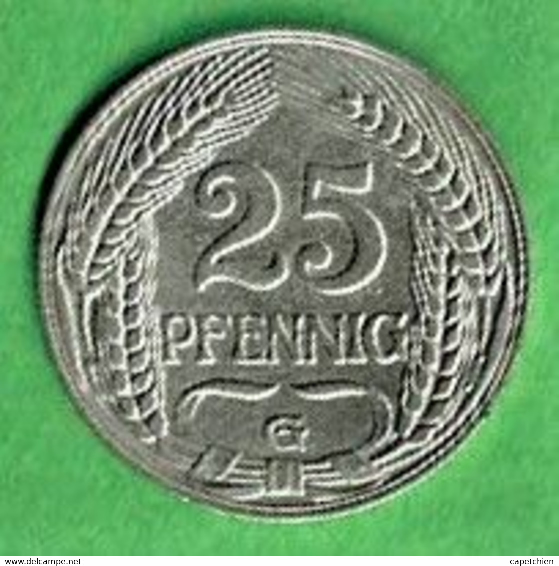 ALLEMAGNE / EMPIRE / 25 PFENNIG / 1909 G / NICKEL - 25 Pfennig