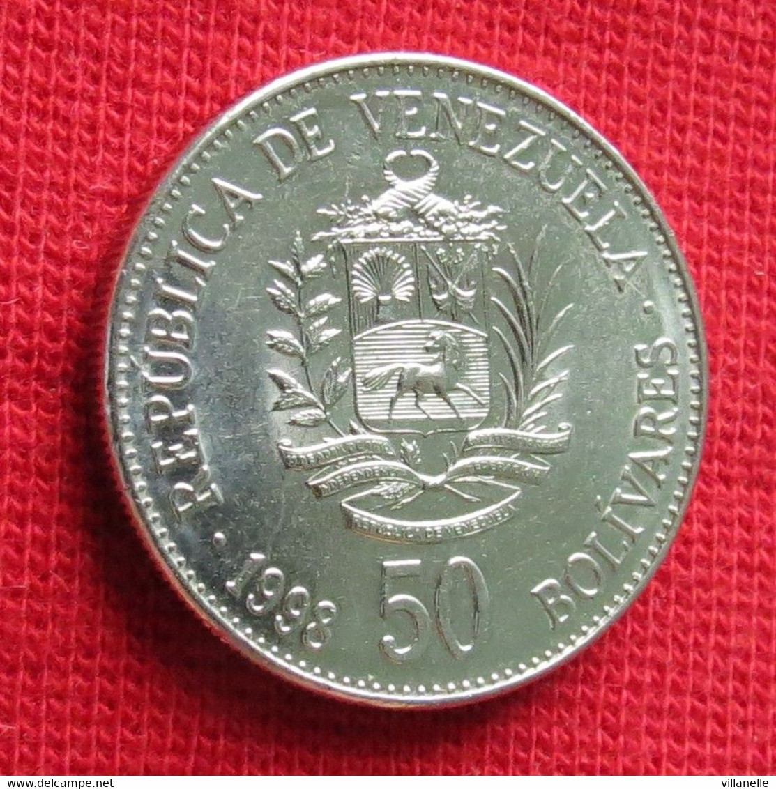 Venezuela 50 Bolivares 1998 Y# 77.1 Lt 547 *VT - Venezuela