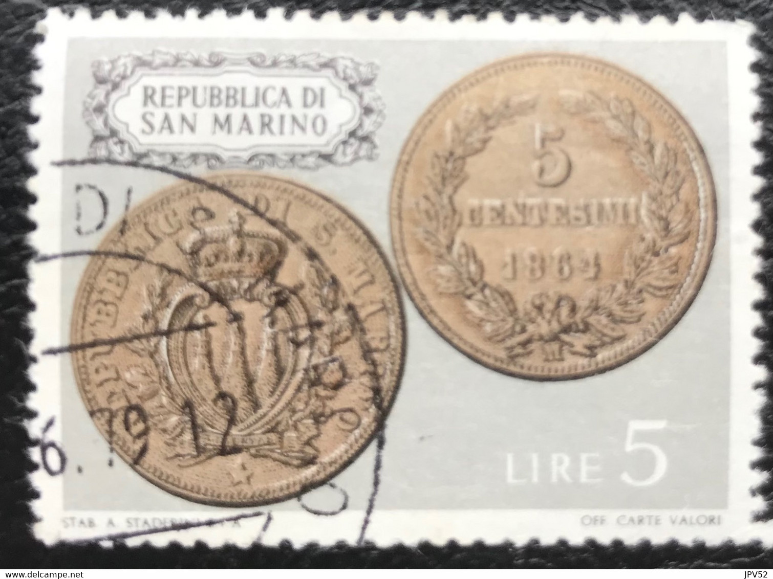 San Marino - C10/33 - (°)used - 1972 - Michel 1017 - Munten - Used Stamps
