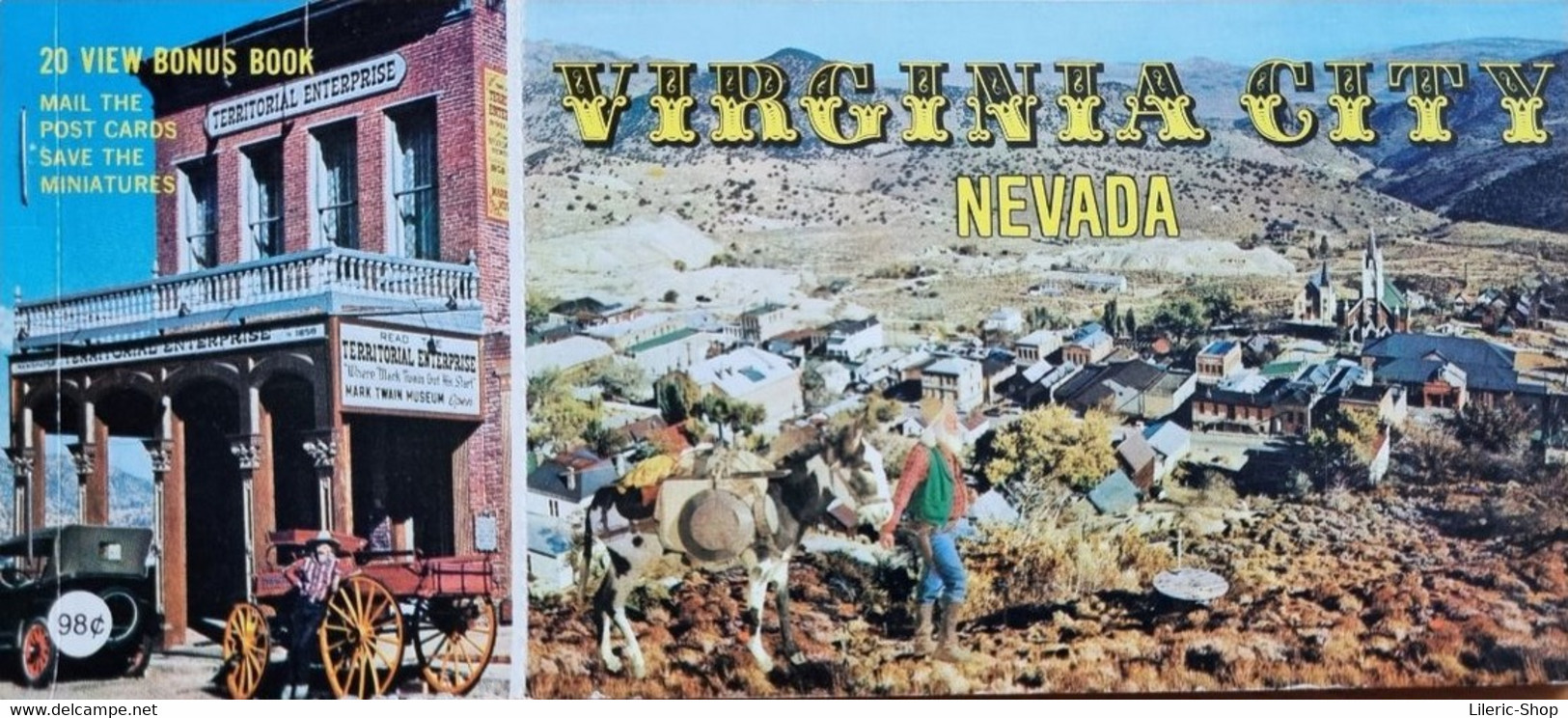 Etats-Unis > NV - Nevada 20 View Bonus Book - Virginia City  - Carson City ( ͡◕ ͜ʖ ͡◕) ♦ - Andere & Zonder Classificatie