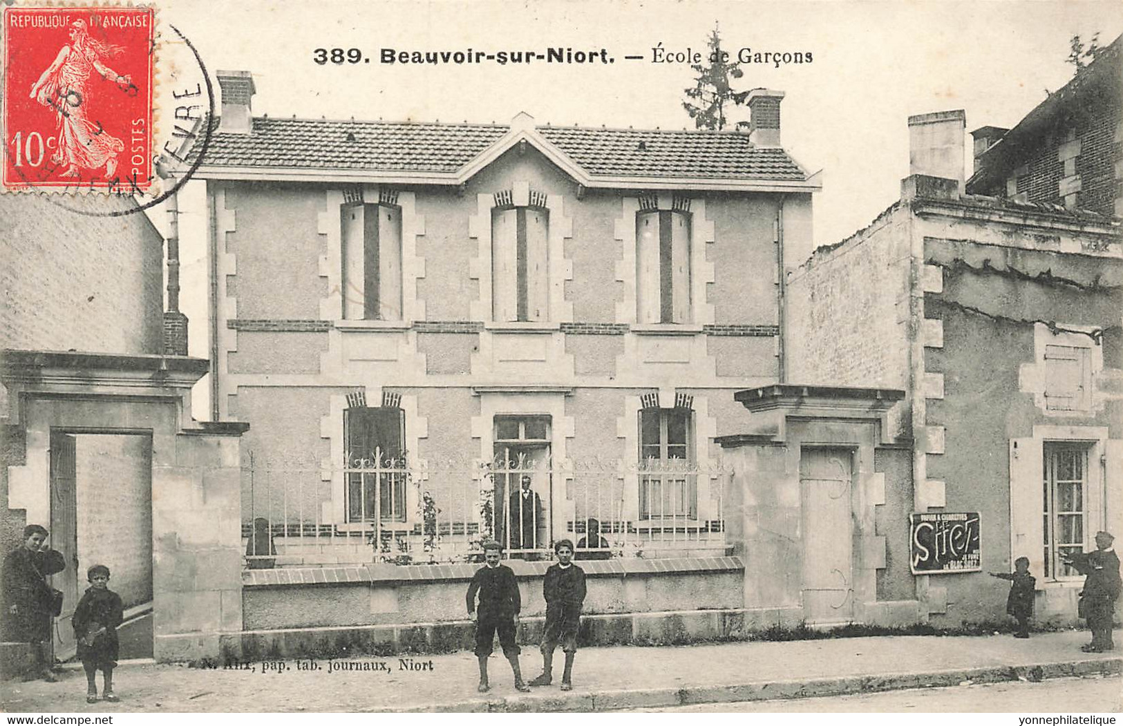 79 - DEUX-SÈVRES - BEAUVOIR-SUR-NIORT - école Des Garçons, écoliers - Superbe - 10033 - Beauvoir Sur Niort