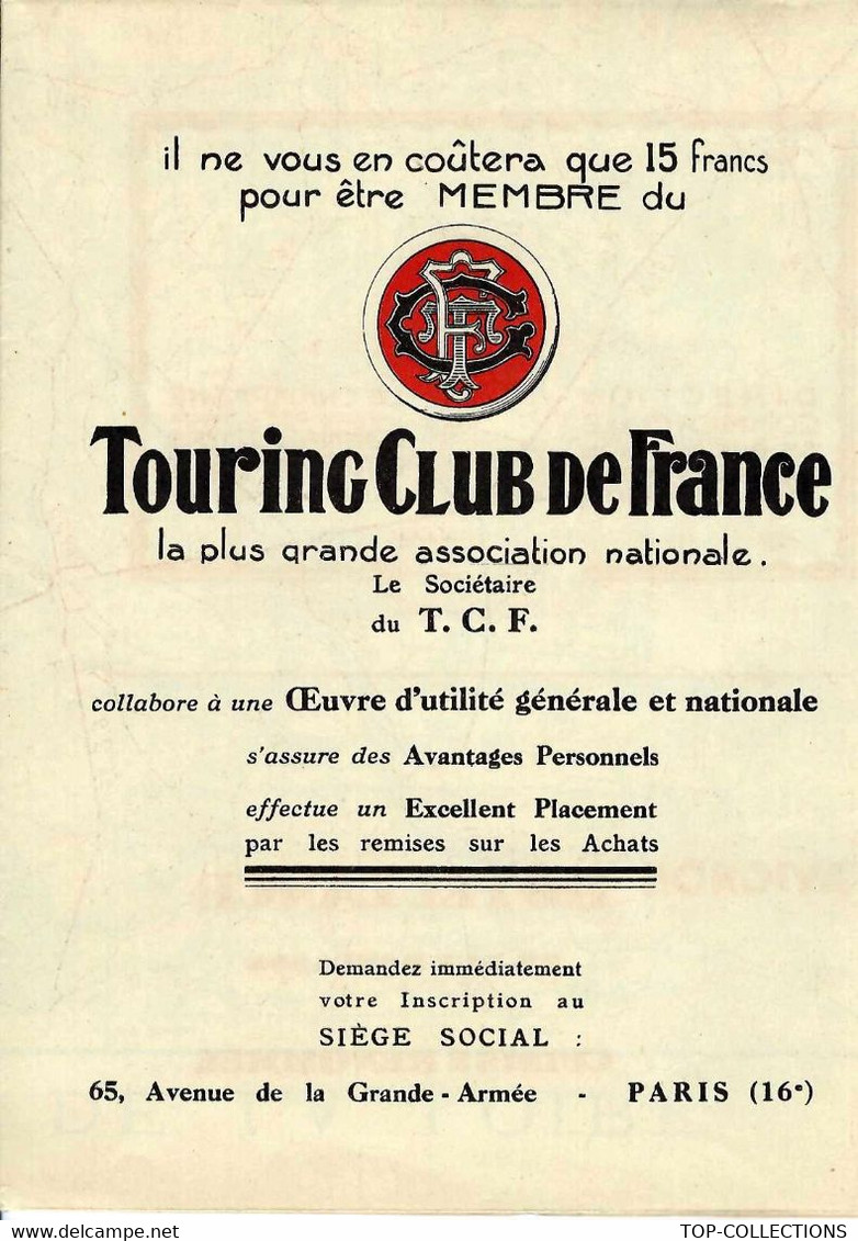 CIRCA 1930 CARTE France TOURISME LES CHATEAUX DE LA LOIRE  PUBLICITE ET CARTE MICHELIN SUPERBE VOIR SCANS - Advertising