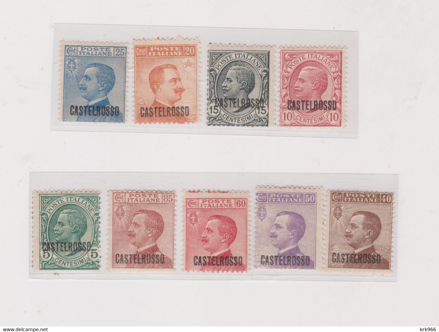 ITALY CASTELROSSO 1922 Nice Set Hinged - Castelrosso