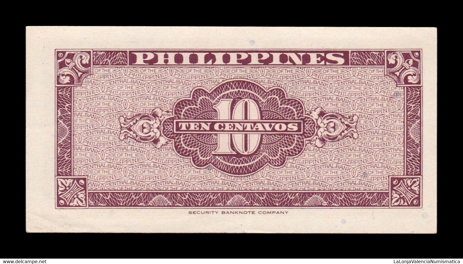 Filipinas Philippines 10 Centavos ND (1949) Pick 127 T.838 MBC/EBC VF/XF - Philippines