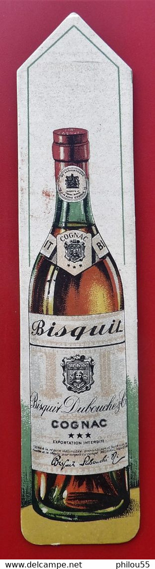 Marque Page Publicitaire COGNAC BISQUIT  Dubouche & Cie - Bladwijzers