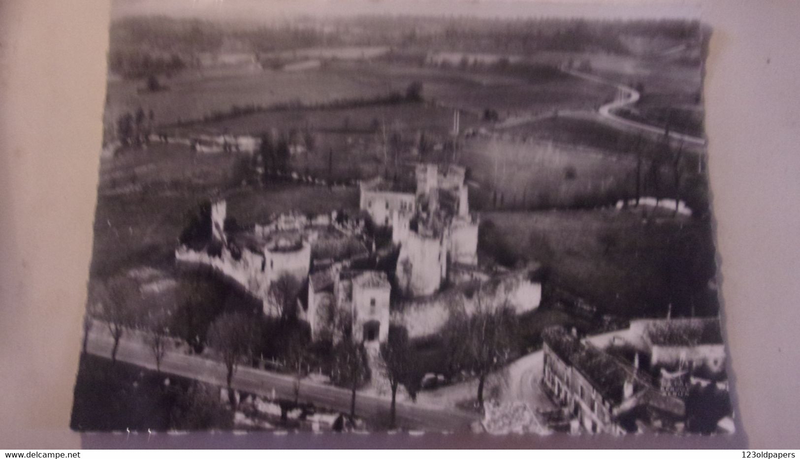 24 EN AVION AU DESSUS MAREUIL RUINES CHATEAU - Nontron