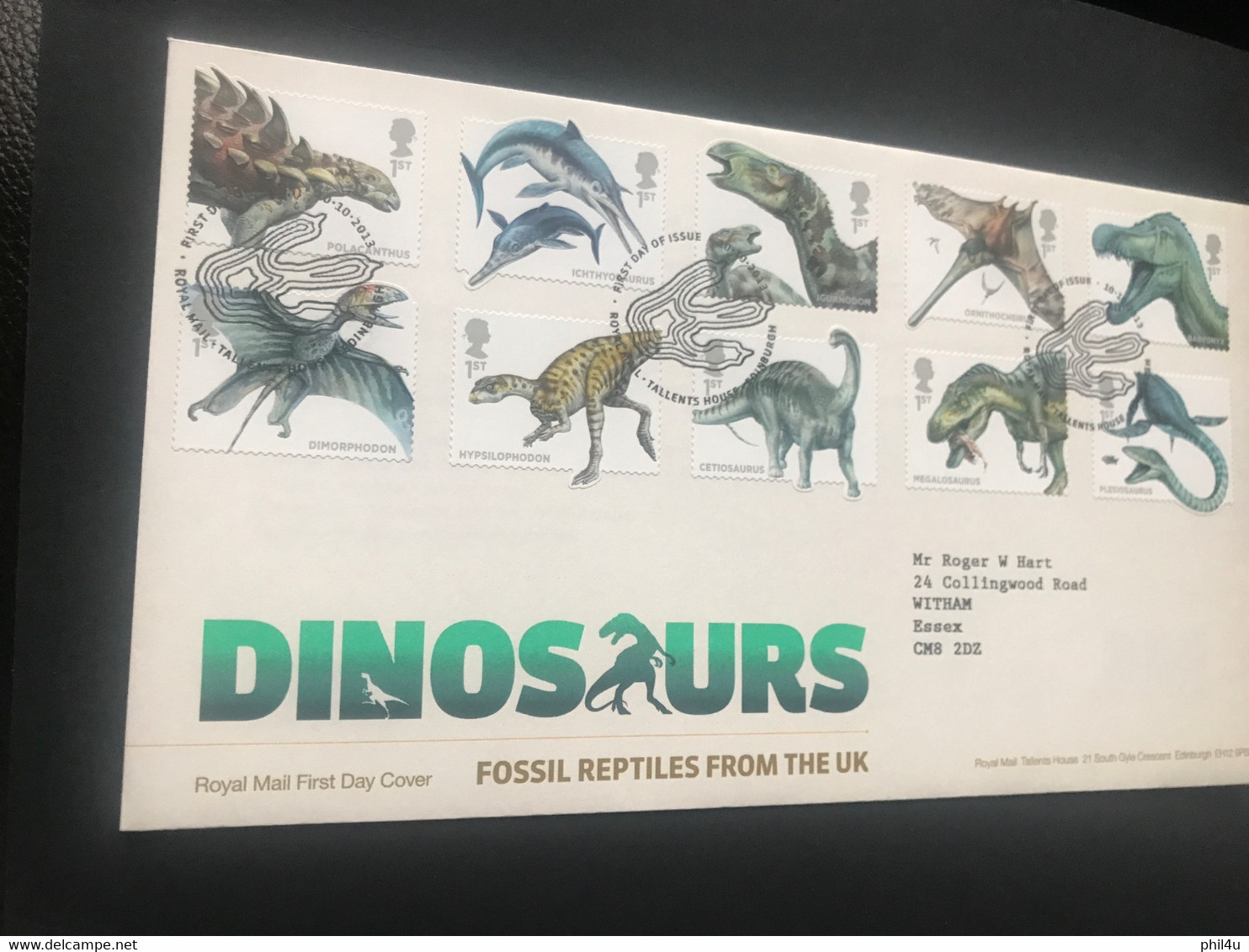 2013-14 GB Dinosaurs-Fish Set 10v  Present Face £22. FDCancel Collect Them As Used Stamps - 2011-2020 Dezimalausgaben