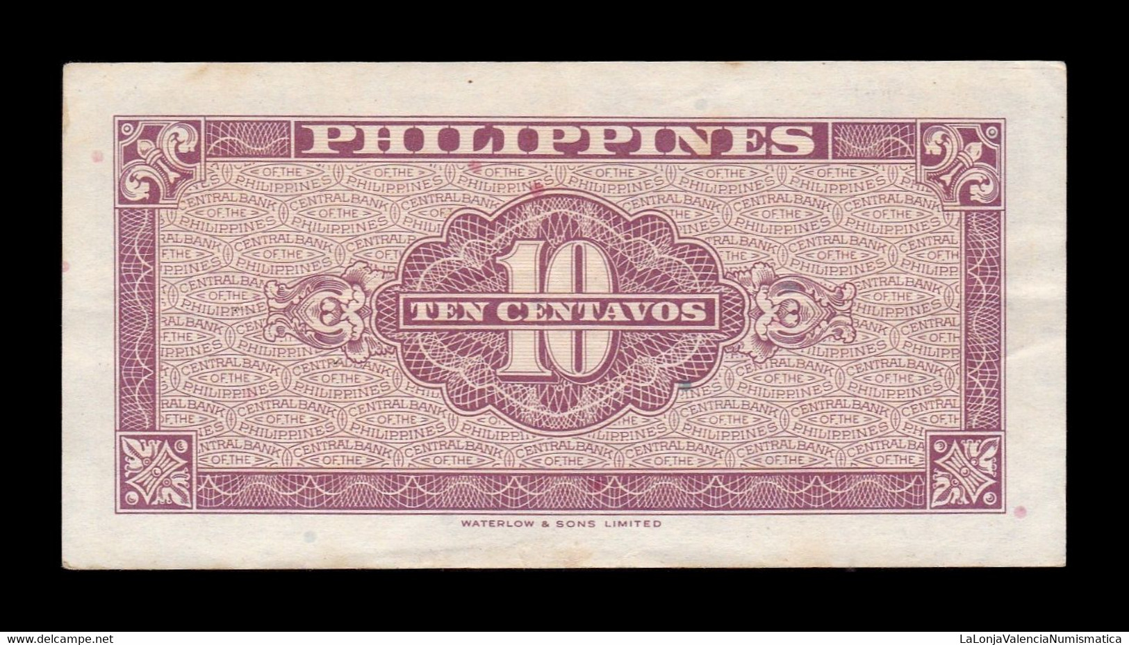 Filipinas Philippines 10 Centavos ND (1949) Pick 128 T.718 MBC/EBC VF/XF - Philippines