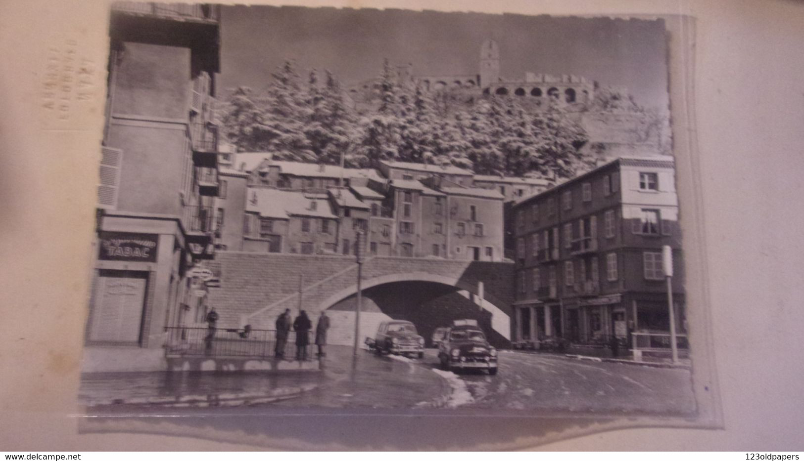 04 SISTERON LA CITADELLE SOUS LA NEIGE  TABAC - Sisteron