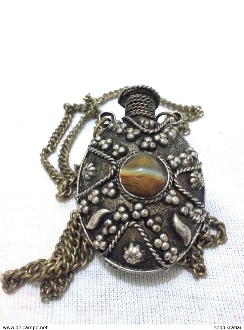 Antique Very Ancient Iran Necklace To Decorate The Eyes With Kohl 1940s - 1950s - Altri & Non Classificati